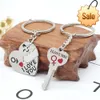 Fashion Male and Female Lovers Key Chain Heart Shaped Love Bag Car Keyring Pendant Accessories Valentine's Day Couple Gift