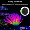 Aquariums Aquarium Landscape Decoration Imitative Iridescent Silicone Sea Urchin Ball Artificial Fish Tank Decor With Glow Effect 230819