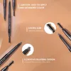 Augenbrauenverstärker FOCALLURE 3-Farben-Augenbrauenstift Präziser Augenbrauen-Eyeliner Langlebiger wasserdichter blonder brauner Augenbrauen-Make-up-Kosmetik-Tools 231018