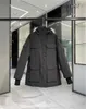 Parkas Tasarımcı Kanadalı Kaz Aşağı Ceket Erkekler Kış Sıcak Katlar Kadın Palto Kirpi Ceketleri Rüzgar Yalıtısı Nakış Harfleri Sokak Giyim Nedensel Dış Giyim SN1M