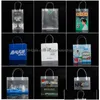 Prezent Wrap Clear Prezent Torby z uchwytami BK Bouquet Pvc Party Favors Bag na wesele urodziny