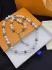 Brand Designer Jewelry Sets Bracelet Necklace Luxury Womens pearl Bracelet Necklace letter Pendant Fashionable Women Wedding Lovers Party Gift Y23400