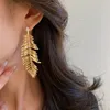 Dangle Earrings Kaitin Leaf Drop للنساء عالي الجودة بيان سحر كبير الحلق 2023 الموضة مصمم الهدايا المجوهرات