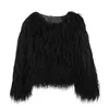 Damesjassen Chique dameswinterjas Bovenkleding Damesjas Vest Fuzzy Elegant Prom Warm