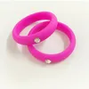 Pierścienie klastra Kobiety silikonowy dhinestone 5 mm Rozmiar 4-9 sportowy gumowy opaska palec hipoalergiczna elastyczna biżuteria ślubna