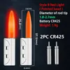 Fisketillbehör 5/10st Fishing Electronic Rod Luminous Stick Flash Light CR425 Battery Fishing Boj Tools Night Bright Lamp Bobber Pesca Tackle 231018