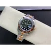 Rolaxs Luxury Men's Watch Rose Gold Ceramics عالية الجودة GMT Wristwatch 40 مم من الذكور الساعات 904L