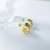 Ohrstecker Kostenlose Lieferung Zweifarbiger Luah-Herz-Ohrring Creolen aus Weißgold mit Diamanten Dropshopping Spanischer Bärenschmuck 231018