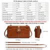 Waist Bags S-ZONE Women Crossbody Cellphone Purse RFID Blocking Shoulder Phone Bag Wristlet Wallet Faux Leather 2 Strap 231019