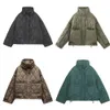 Women's Down Parkas Unizera 2023 Autumnwinter Product Fashion Loose Pocket Stand Up Collar LightWeight Cotton Coat Jacket 231018
