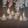 Cordas Anita Modern Wedding Lamp Festival Luzes Atmosfera LED Luz para Festa Estágio Estrada Chumbo Ginkgo Folha Decoração de Fundo