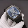 Superclone RM12 Aktywne zegarki Tourbillon Designer Watch Swiss Standard Tourbillon Ruch RM12-01 Titanium Ceramic Carbon522 Montres de Luxe