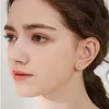 Boucles d'oreilles en pierre précieuse 0.5 Carat pour femmes, en argent Sterling 925 massif, couleur D, bijoux fins, Solitaire, 231018