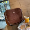 Fransız kadın vintage jumbo kapitone süet nubuck omuz çantaları inek derisi deri gümüş metal matelasse zincir crossbody büyük kapasiteli tasarımcı çanta 33cm