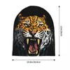 Boinas Leopard Big Mouth Beanie Sombreros Bloody Animal Bonnet Hombres Mujeres Y2K Cool Gym Knit Hat Otoño Invierno Impreso Cálido