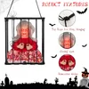 Halloween Toys Halloween Electric Skeleton Toys Ghost Light Up Eyes Blinking Light Sound Doll Ghost Haunted House Horror Party Decorative Prop 231019