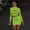 Work Dresses Y2K Two Piece Sets Womens Outfits Crop Top And Mini Skirt Fashion Streetwear Sexy Fit Slim Club Party Ladies Black