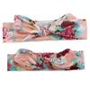 Hair Accessories 2 Pcs/Set Baby Mom Girl Headband Infant Accessory Ear Bow Headwear Gift Toddlers Bandage Ribbon Children Kid Printed