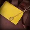 Ожерелье с логотипом модного бренда, золотой круг с бриллиантовым кругом, дизайнерские украшения на День святого Валентина, в оригинальной коробке