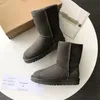 Stivali da neve dei migliori designer donne australiane tazz boot bailey dune Castagno fibbia invernale pelliccia neve Mezzo ginocchio Pantofola corta da donna in pelle di pecora e lana integrata con capelli tasman