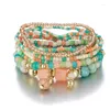 Strand Bohême Perles De Riz Colorées Bracelet Ensemble Pour Les Femmes 2023 Mode À La Main Perlée Chaîne Bracelet Femme Boho Ethnique Bijoux Cadeau