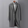 Heren wolmix aankomst lange stijl winterjas mode hoge kwaliteit wollen jas trenchcoat heren jurk jas maat M4XL 231018