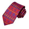 Галстуки-бабочки в подарок Рождественский галстук для мужчин 2023 Красный Синий Модный бренд Свадебная вечеринка Галстук Handky Запонки Оптовая продажа Hi-Tie Designer