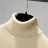 Maglie da donna Tees Turtleneck Sighion invernale Donne eleganti addensano in velluto foderato caldo a maglia top sottili a maglia magnetica maglia maglione maglione 231018