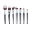 Makeup Brushes 12 Pieces Artificial Biomimetic Fiber Wool Cosmetic Brush Set Beauty Tools E599