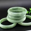 Echte weiße Jade-Armreifen für Frauen, heilender Schmuck, echter natürlicher Jadeit-Armreif, chinesischer gelber Drache, Jade, Glücks-Amulett, Armbänder 179s