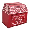 Juldekorationer år Box Metal Ornament Mailbox Letter från Santa Claus Kids Merry Home Decoration 231018