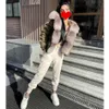 Womens Fur Faux Maomaokong Fashion Short Real Coat Natural Raccoon Big Collar Winter Parka Bomber Jacket Waterproof 231018