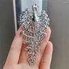 Broches Trendy Kleuren Kristal Strass Pauw Vogel Vrouwen Schoonheid 3-kleuren Dier Bruiloften Feest Kantoor Jas Broche Pins Geschenken