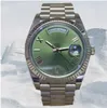 럭셔리 시계 남성 40mm 228238 옐로우 골드 샴페인 다이아몬드 다이얼 노른 자동 패션 남성 감시 손목 시계 공장 판매