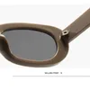 Zonnebril NYWOOH Mode Ovale Sungalsses Voor Vrouwen Modieuze Kleine Frame Zonnebril Mannen Vintage Merk Designer Zonnescherm UV400 Brillen
