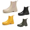 Дизайнерские резиновые сапоги Martens boots martin мужские и женские кроссовки черные, желтые, зеленые, кожаные короткие пинетки lkhaki, зимние, снежные, уличные, теплая обувь