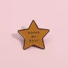 Broches pour femmes et hommes, étoile drôle, faire de mon mieux, encourager le mot, badge et épingles pour robe, tissus, sacs, décor, mignon, bijoux en métal émaillé, cadeau pour amis, vente en gros