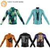 Cycling Jackets Man's Winter Thermal Fleece Cycling Jacket CARTOON CAT Long Sleeve Cycling Jersey Outdoor Road Bike Riding Warm Bike Jersey 231018