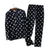 100% cotton Sexy stars pajamas sets men sleepwear autumn winter male pyjamas pijama hombre mens cute cartoon pajamas setsLY191112301Q