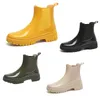 Designer rain boots Martens boots martin men women sneakers black yellow leather short booties winter snow outdoor warm shoes