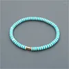 Strand Colorful Bracelets Soft Ceramic Fragments Holiday Beach Style Women's Girls' Bracelet Fashion Jewelry Accessories