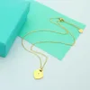 Klassieke ketting kettingen designer goud luxe ketting dames hanger kettingen hartvormige groene luxe sieraden ontwerper voor vrouwen hartvormige hanger cadeau