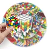 50pcs Rubik's Cube Graffiti Creative Dekoration Pvc Scooter Personality Trend Wodoodporne naklejki