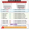 ラップトップバッグHuawei Matebook D14 D15 Crystal /Matte Shell Cover Honor Magicbook Mate Book 13 14 16ラップトップケース231019のラップトップバッグのラップトップケース