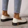 Klänningskor Flat damskor som erbjuds Trendkvinna Sneakers Läder Casual Female Slip-On Loafers Bekväma mjuka Soled Oxford-skor 231018