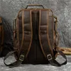 Plecak sbirds skórzany retro luksusowy styl mody Bagpack Travel Bag Shoold for Man Daypack Mężczyźni