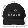 Ball Caps Infinity podzielone przez 21 milionów czapki baseballowej kryptowalut blockchain Trader Fited Men Hip Hop Hats Kpop