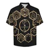 Men's Casual Shirts GAIA Beach Shirt Horizon Forbidden West Hawaii Man Y2K Blouses Short-Sleeved Graphic Tops Plus Size