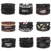 Bracelets de charme Vintage Bracelet pour hommes mode peau de vache tissage bricolage en cuir de haute qualité bijoux Souvenir cadeau en gros