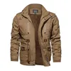 Parkas masculinas Magcomsen com capuz Parka jaqueta inverno lã grossa quente viagem casacos de trabalho com multibolsos blusão 231018